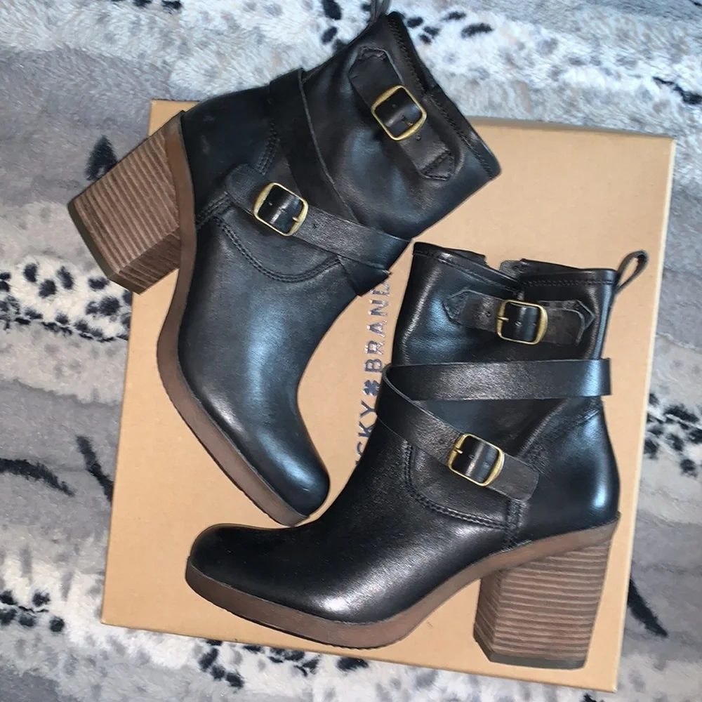 Lucky Brand LK-ORENZO Leather Boots — 8M — NWT - Picture 2 of 15
